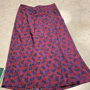 Vintage Colorful Patterned Women's Skort